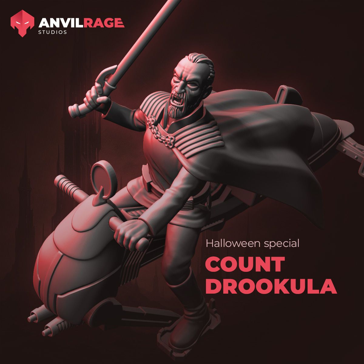 Count Drookula On Speeder