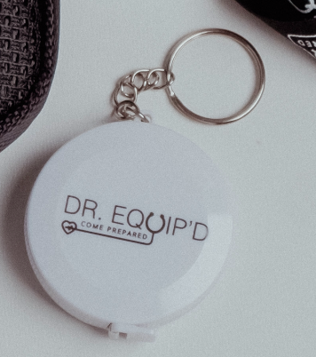 Keychain measuring tape