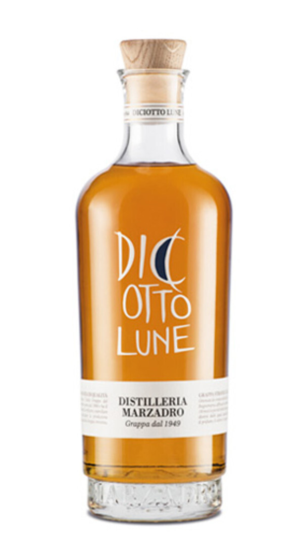 Marzadro Grappa Stravecchia  Le Diciotto Lune