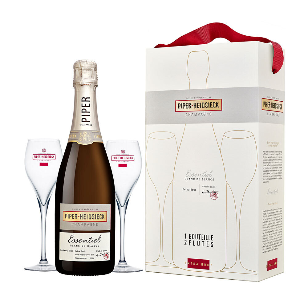 Piper-Heidsieck Cuvée Réservée Essentiel  Extra Brut con 2 flutes