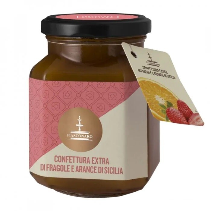FIASCONARO Confettura di FRAGOLE E ARANCE di Sicilia