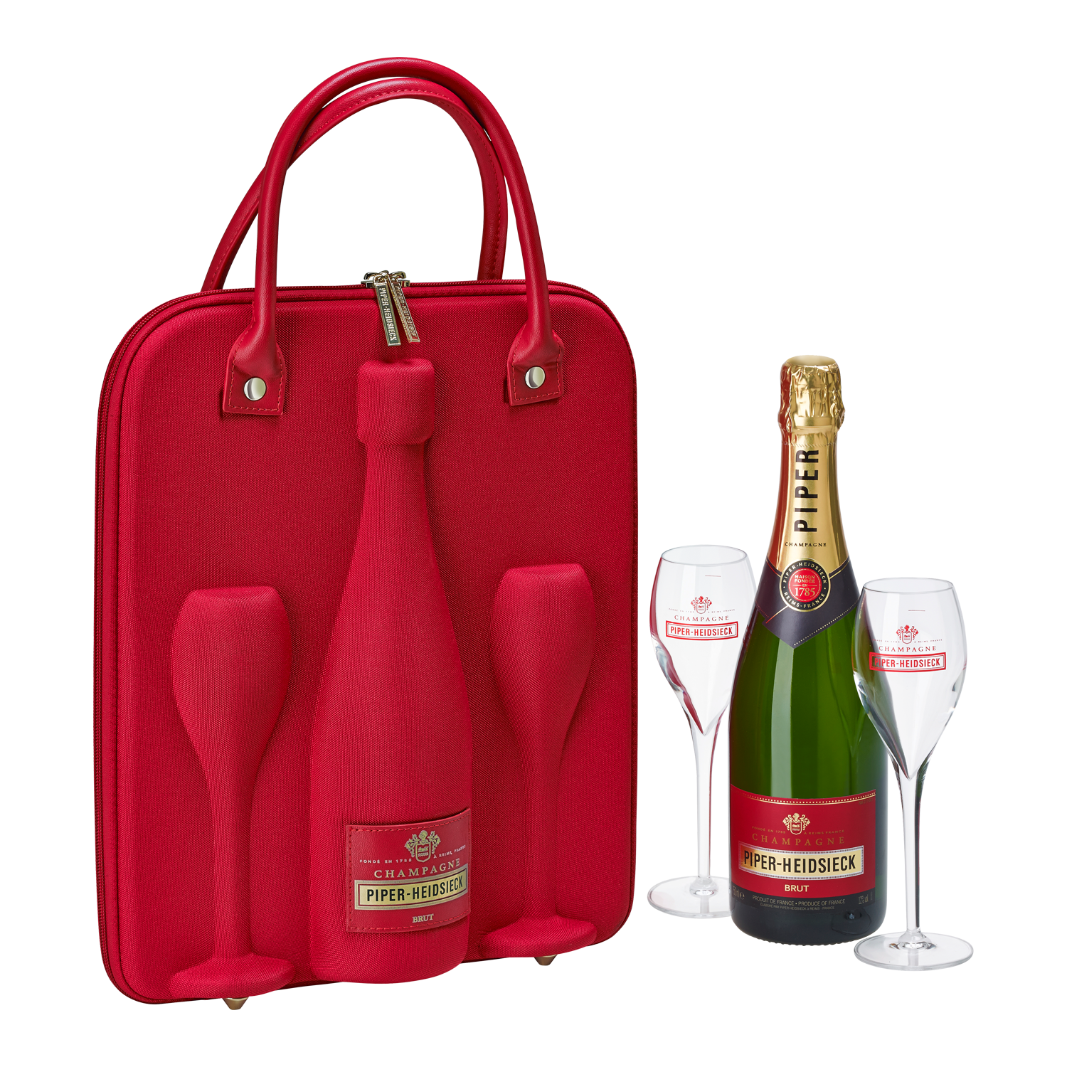 Piper-Heidsieck Cuvée Brut + Borsa e due bicchieri