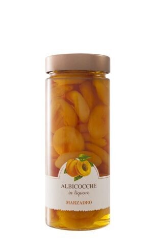 DISTILLERIA MARZADRO Vaso di Frutta di Albicocche in Liquore