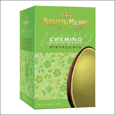 Uovo Di Pasqua Al Cremino Pistacchio Doppio Strato 250g Baratti&amp;Milano
