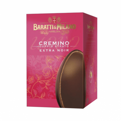 Uovo Di Pasqua Al Cremino Extra Noir Doppio Strato 250g Baratti&amp;Milano