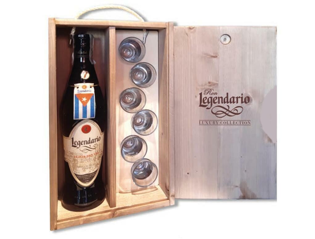 LEGENDARIO ELIXIR 70 CL CON 6 BICCHIERI CONFEZIONE REGALO