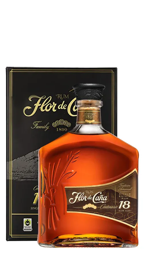 Rum &#39;Centenario&#39; Flor de Cana 18 Anni