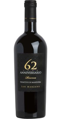 Primitivo di Manduria RISERVA &quot;Anniversario 62 &quot; DOP San Marzano