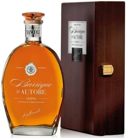 Grappa Barrique d&#39;Autore cl 70 in cassa legno - Francoli