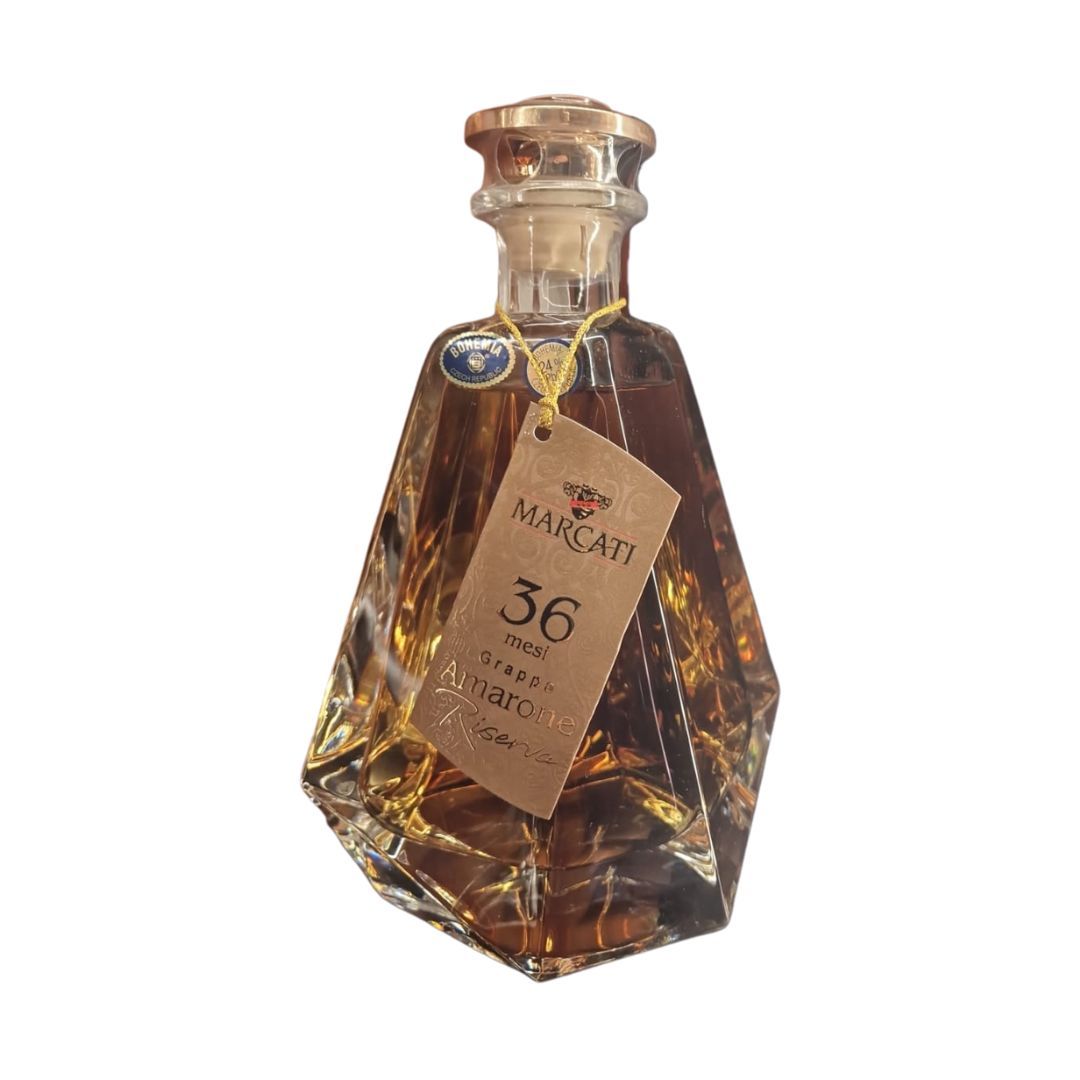 Marcati Rubino Grappa Amarone Riserva 36 mesi Cristallo Bohemia