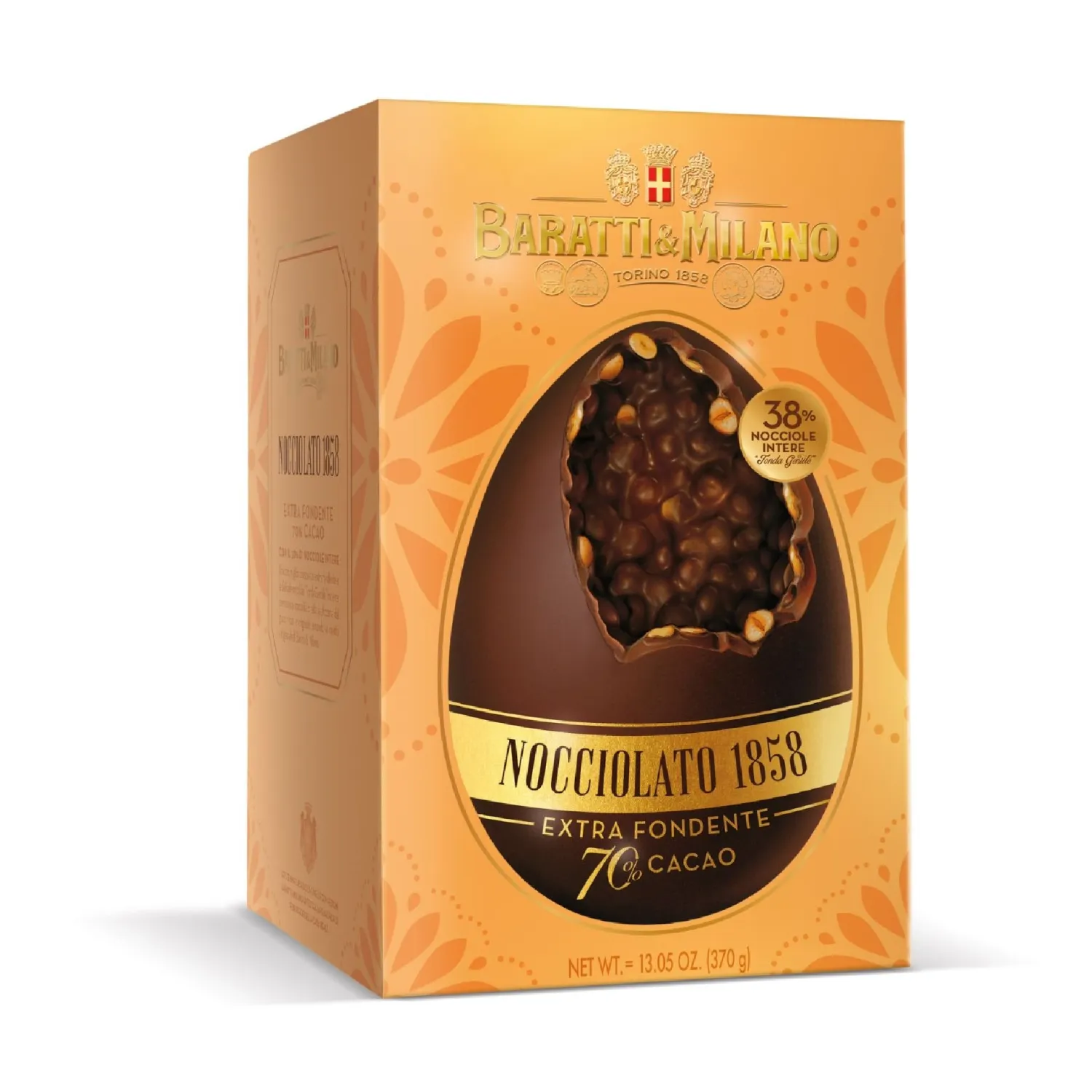 Uovo Nocciolato fondente 70% cacao 370 g Baratti &amp; Milano