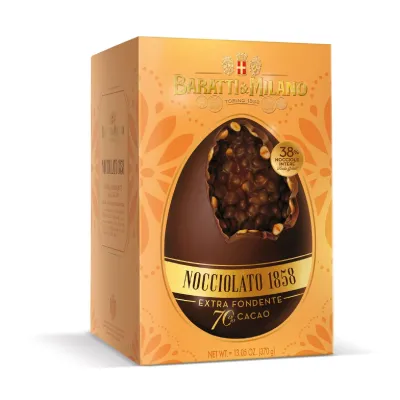 Uovo Nocciolato fondente 70% cacao 370 g Baratti &amp; Milano
