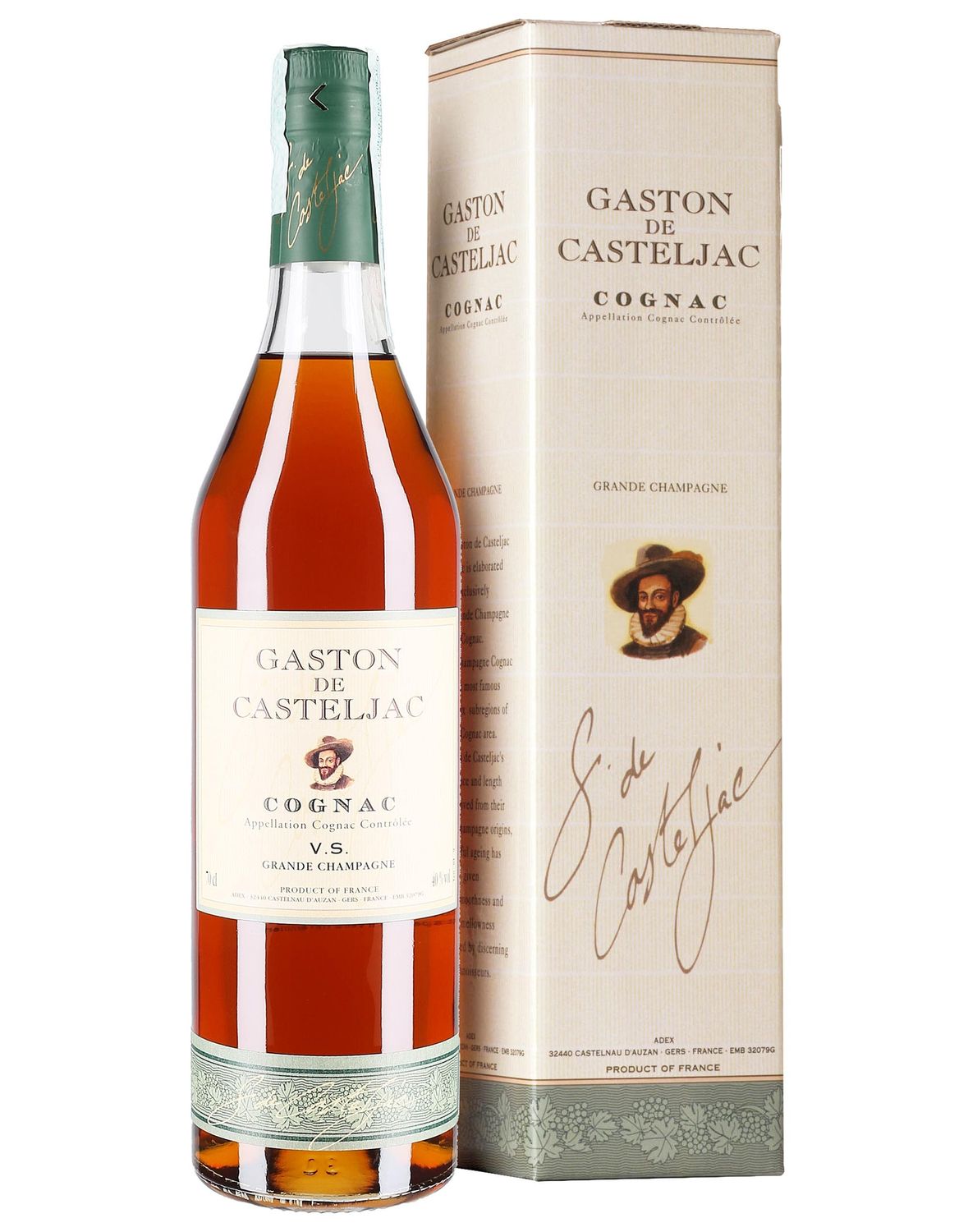 Cognac AOC Grande Champagne VS Gaston de Casteljac