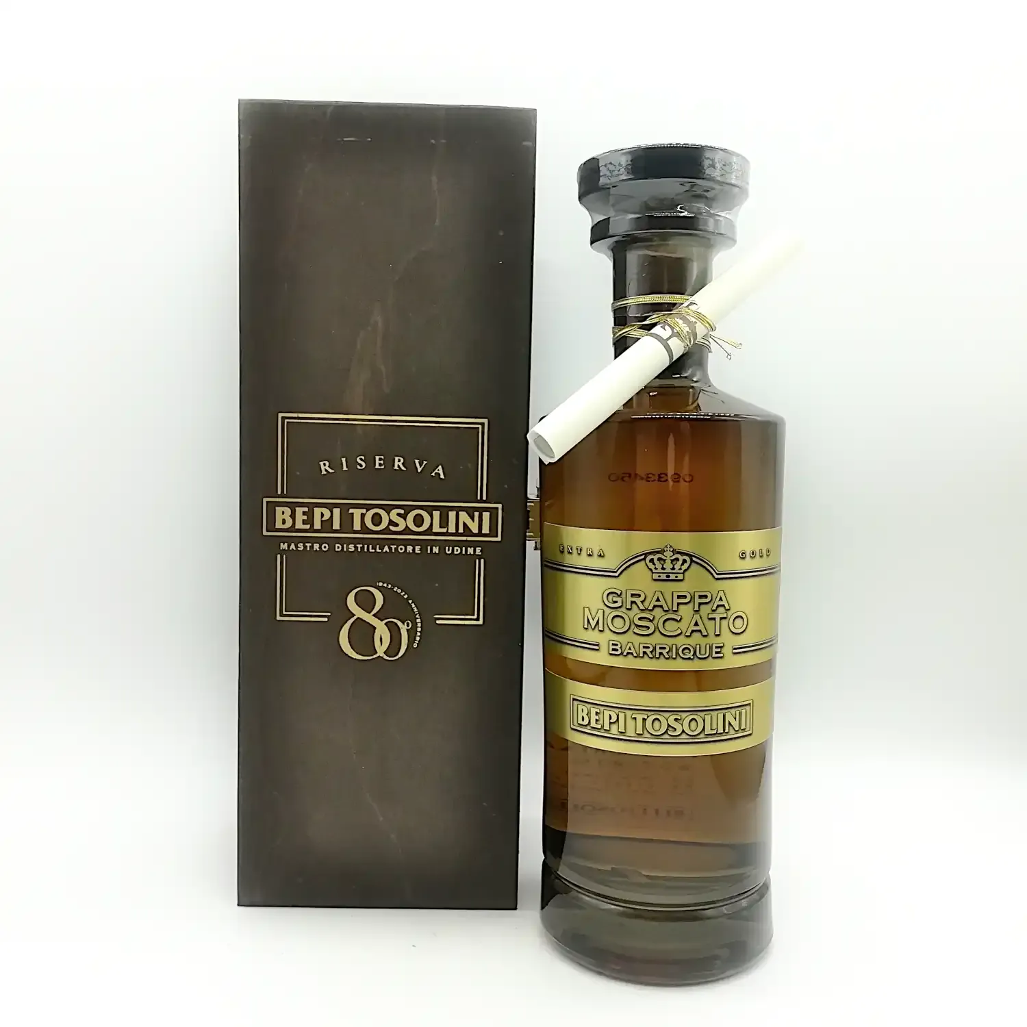 Grappa Moscato barricata Riserva Gold Bepi Tosolini