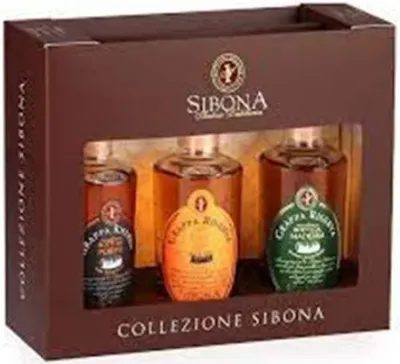 Distilleria Sibona - 3 Grappe di Porto, Madeira, Tennessee Whiskey Formato MINI 20 cl.