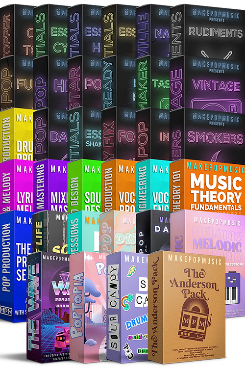 MakePopMusic Ultimate Bundle with music samples, presets and production courses for aspiring producers