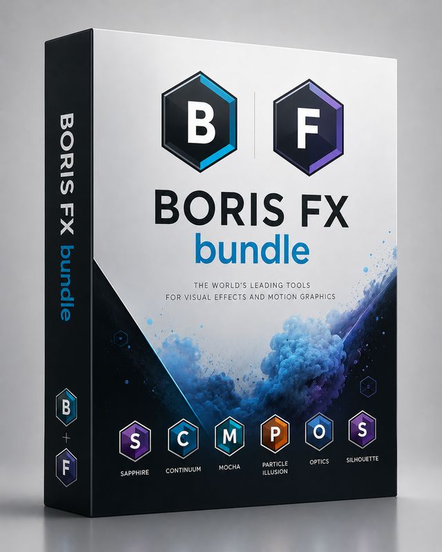 Boris FX Complete Suite professional VFX plugins for video editing, motion graphics and visual effects