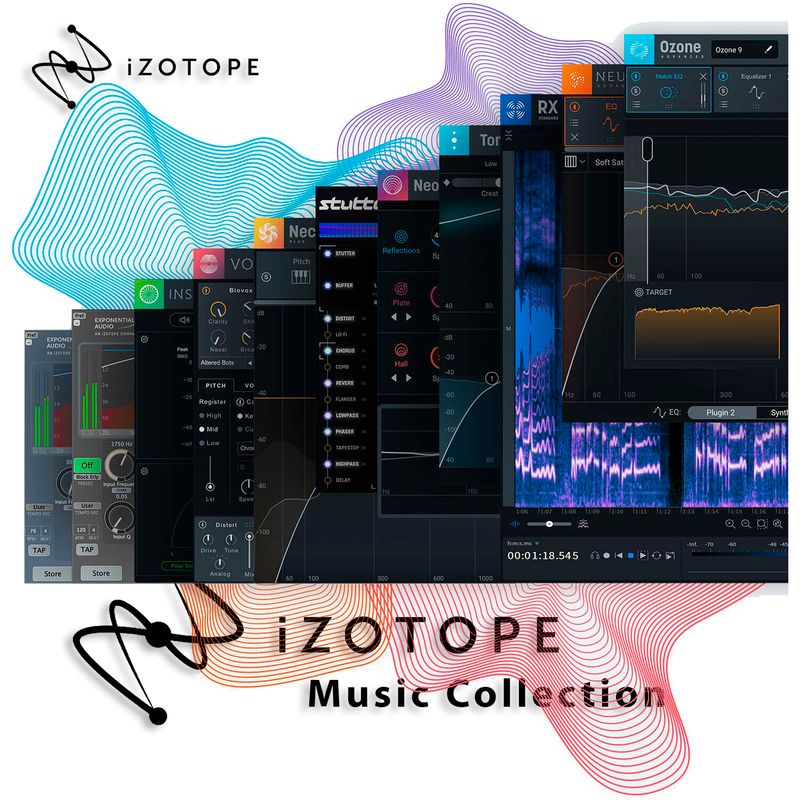 iZotope BIG Collection with professional audio plugins for mixing, mastering and music production on Mac and Windows