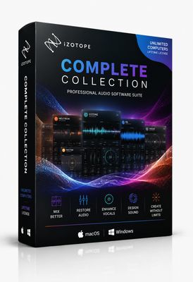 iZotope BIG Collection with professional audio plugins for mixing, mastering and music production on Mac and Windows
