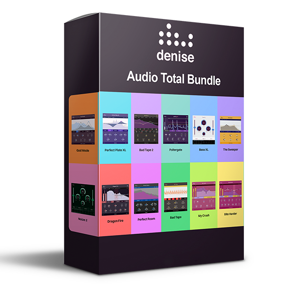 Denise Audio Total Bundle with professional audio plugins for music production, mixing and mastering workflows