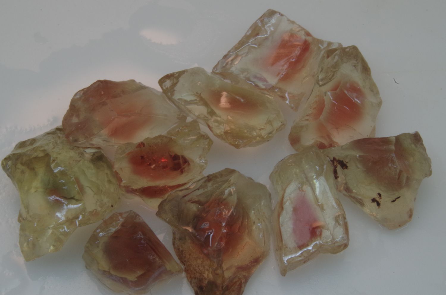 Facet Grade Mix Parcel Oregon Sunstone 92.0ct (18.4 gram) IS2548