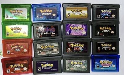 Pokemon GBA Set 1 Compatible with GBA and GBAsp English Ver seemless performance