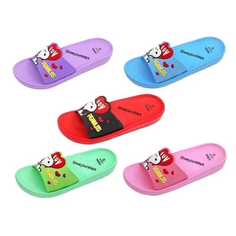 Peanuts Unisex Flip Flop Slippers Beach Sandals Indoor Outdoor Different Color