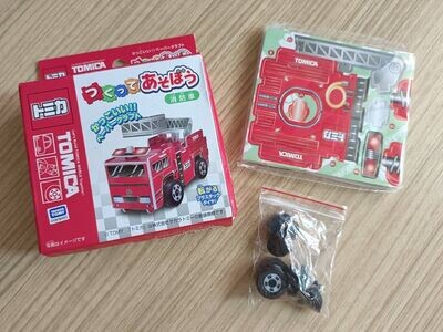 Rare Takara Tomy Fire Engine Truck Let&#39;s Build Tomica World together! Jigsaw