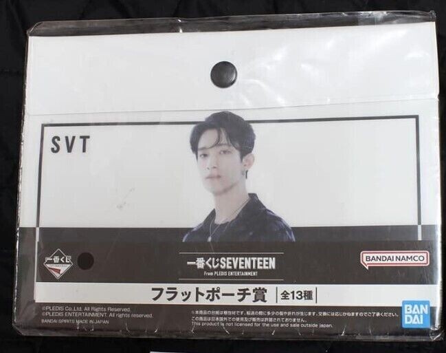 SEVENTEEN Ichiban Kuji S.COUPS Flat Pouch Award by Bandai Japan 19 x 14 cm.