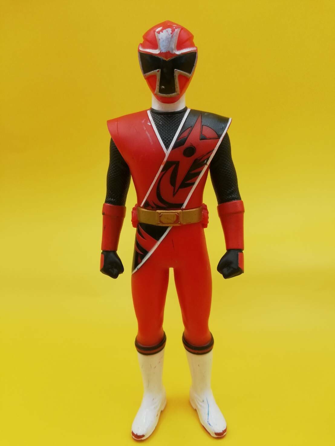 Power Ranger Ninja Steel  Red Figure Bandai 6&quot; Soft Vinyl 2014