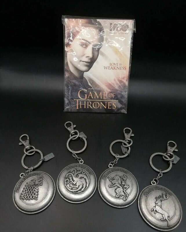 Vintage 2011 Game of Thrones HBO Home Box Office 4 silver-medal Set Each 5  cm.