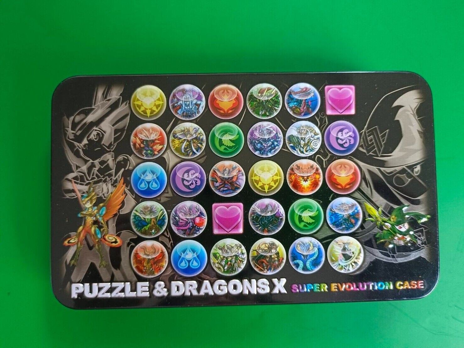 Japanese Mobile Game Puzzle &amp; Dragons 2-Sided Gift Tin Box Case 16.5*10*2.5 cm.