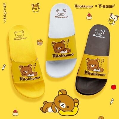 Rilakkuma Unisex Slip-On Slippers Beach Sandals Indoor Outdoor Colors Sizes