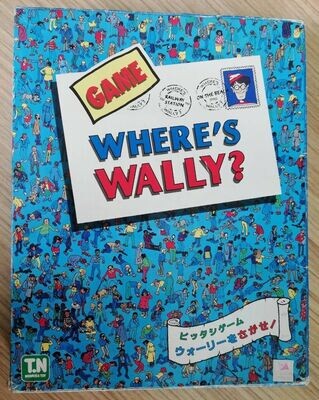 Antique Where&#39;s Wally Game Japanese Version Vintage 1991 Nomura Toy 100% Japan