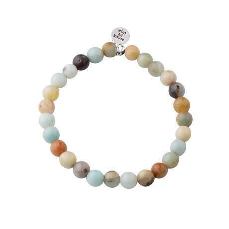 Strength Stacker Stone Bracelet - Amazonite