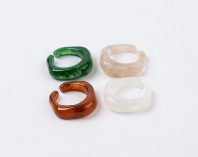 Gneiss Resin Ring (Set of 4)