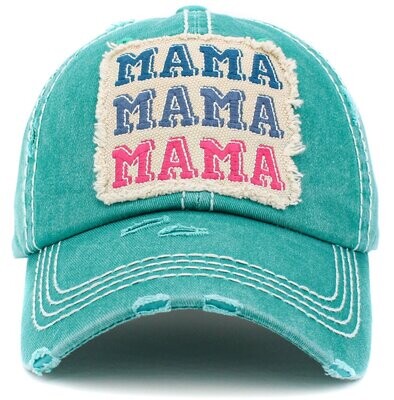 "MAMA" Vintage Wash Baseball Cap