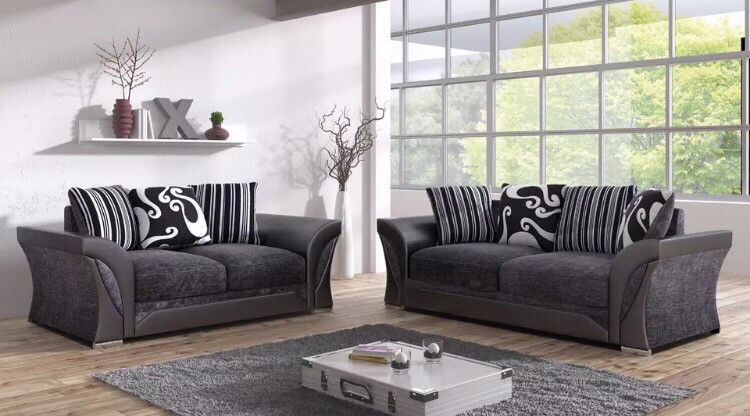 Farrow 3 + 2 Sofa Set with Scattered Cushions - Available in GREY or BROWN 