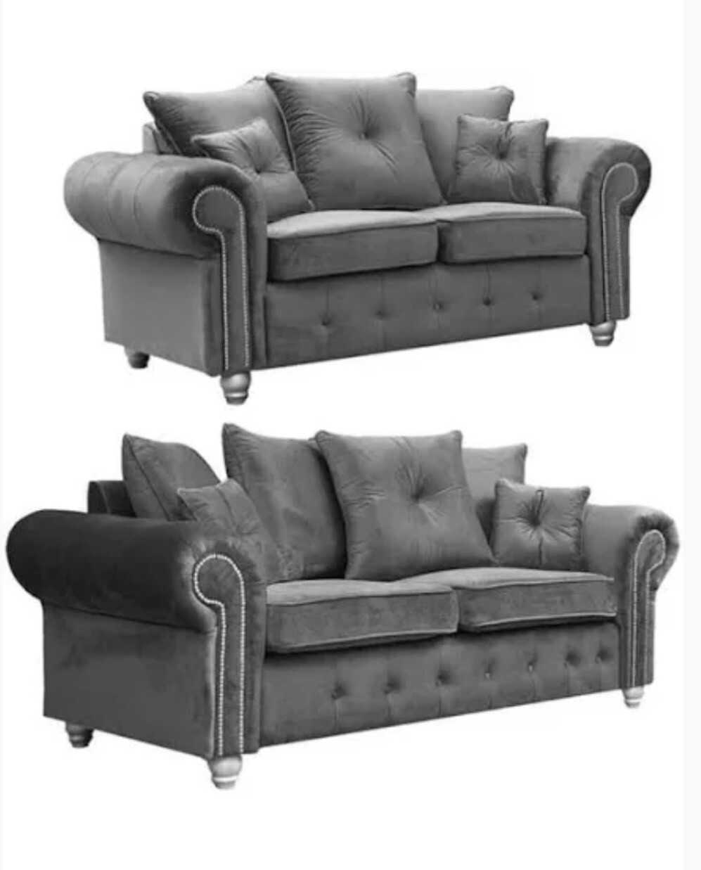 Olympia Plush Velvet 3 + 2 Sofa Suite