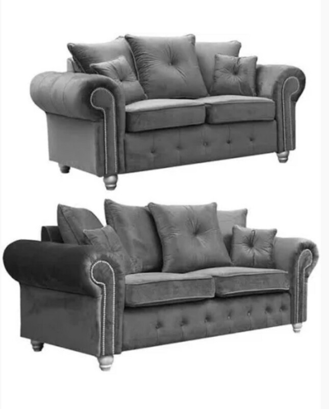 Olympia Plush Velvet 3 + 2 Sofa Suite