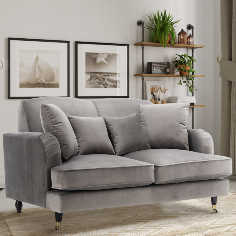 Plush Velvet 3 + 2 Sofa Suite