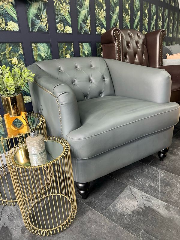 ACCENT/ GREY OCCASIONAL CHAIR / ARMCHAIR