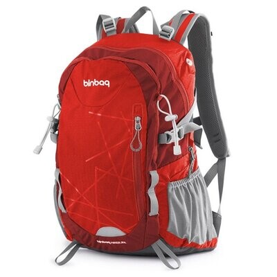 Hunderucksack - in rot mit Regenschutz, ideal für alles was Ihr für euch und euren Hund für Camping und Freizeit dabei haben müsst, unisex 20L