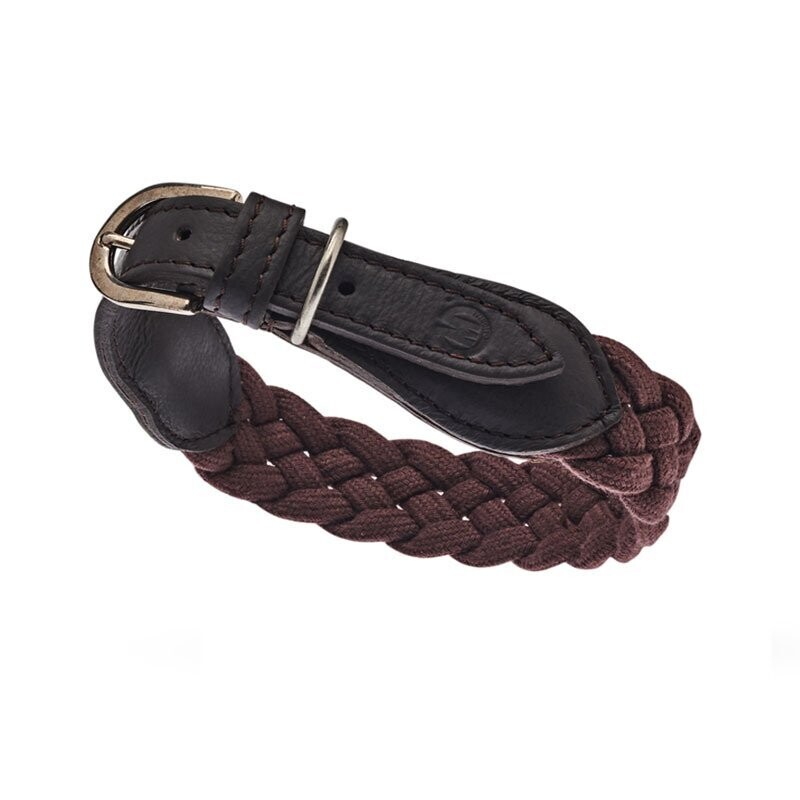 BRAID TREKKER - Hundehalsband by Malucchi, Farbe: braun