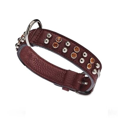 BRIGHT - 3 cm Hundehalsband by Malucchi, braun