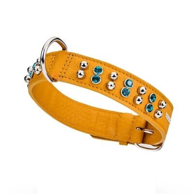 BRIGHT - 3 cm Hundehalsband by Malucchi, sahara