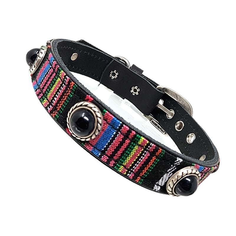 Hundehalsband PERU by Fronhofer, echtes Leder, schwarz