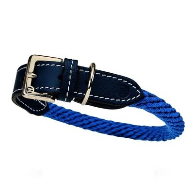 TREKKER - Hundehalsband by Malucchi für mittelgroße und große Hunde, Farbe: blau