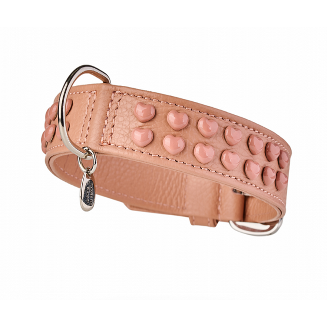 LE BEBÉ - Hundehalsband by Malucchi aus weichen Nappaleder - Eleganz und Komfort in PerfektionBreite: 3 cm für große Hunde, Farbe: rosa und blau