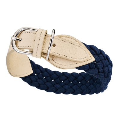 Braid Trekker – Luxuriöses Hundehalsband aus geflochtener Baumwolle und Kalbsleder by Malucchi, Breite: 4 cm, in vielen tollen Farben Braid Trekker – Luxuriöses Hundehalsband aus geflochtener Baumwolle und Kalbsleder by Malucchi, Breite: 4 cm, in vielen tollen Farben